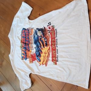 BOGO Girls 11-12 baggy tshirt with race car design shein oversized